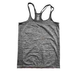 Danskin Now Women's Athletic Tank Top Gray & Black Dri More Loose Fit- Size L